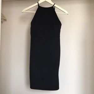 Forever 21 high neck open back mini dress